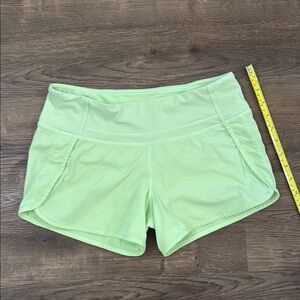 lululemon athletica Mint Green Athletic Shorts